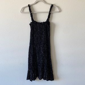 Black with spots mini dress